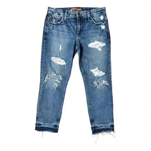 Joe's Jeans Denim - Joes Jeans The Billie Crop Slim Boyfriend Women’s Size 26 Blue Denim